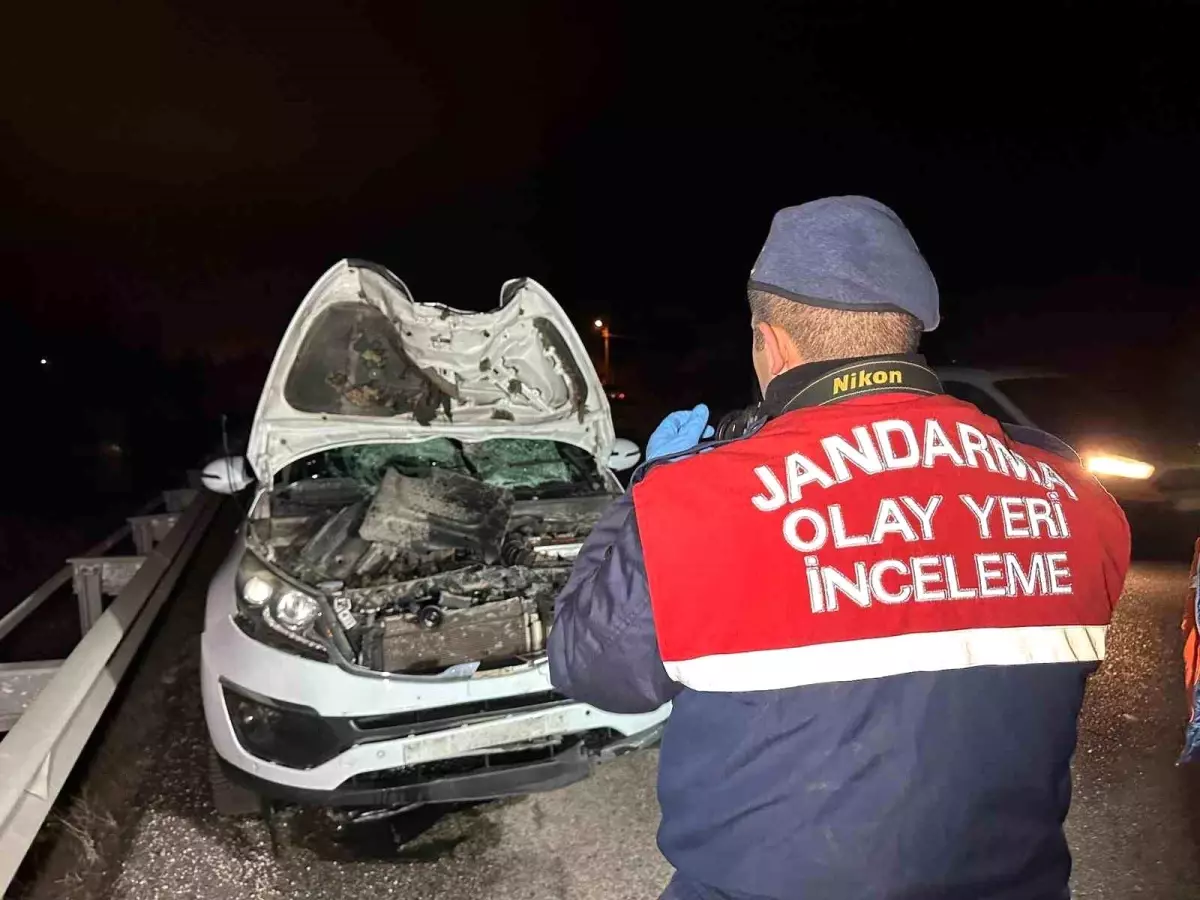 Uşak\'ta Yayaya Araç Çarptı