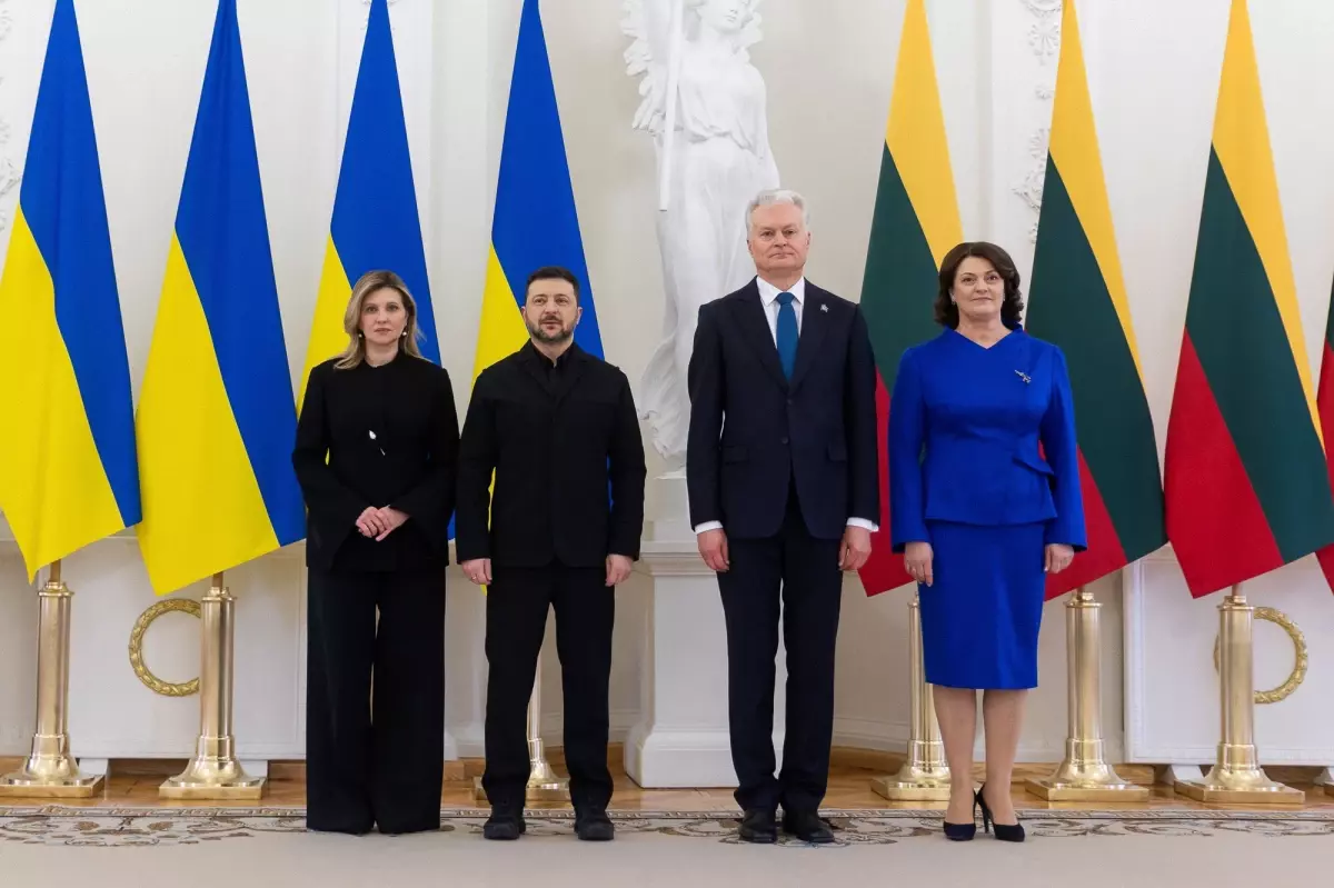Zelenskiy Litvanya\'da Görüşme Gerçekleştirdi
