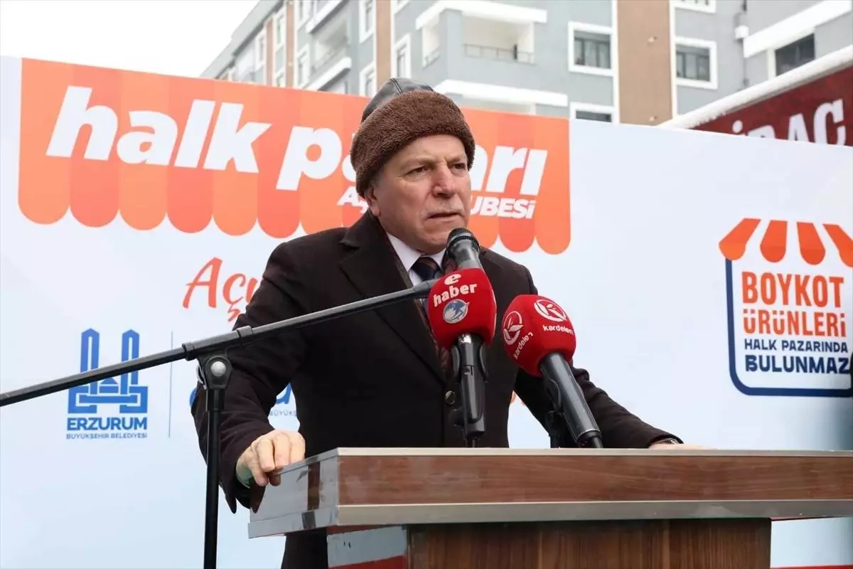 Erzurum\'da uygun fiyata alışveriş imkanı sunan "halk pazarı" sayısı artmaya devam ediyor