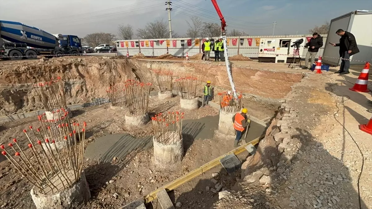 Konya Tramvay Hattı Temel Atıldı