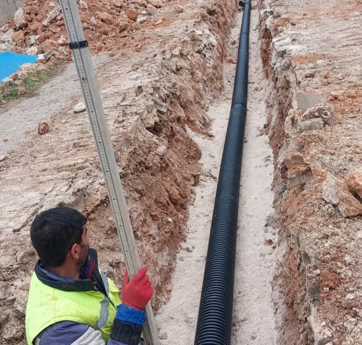 Eroğlu Mahallesi\'nde Atık Su Hattı Tamamlandı