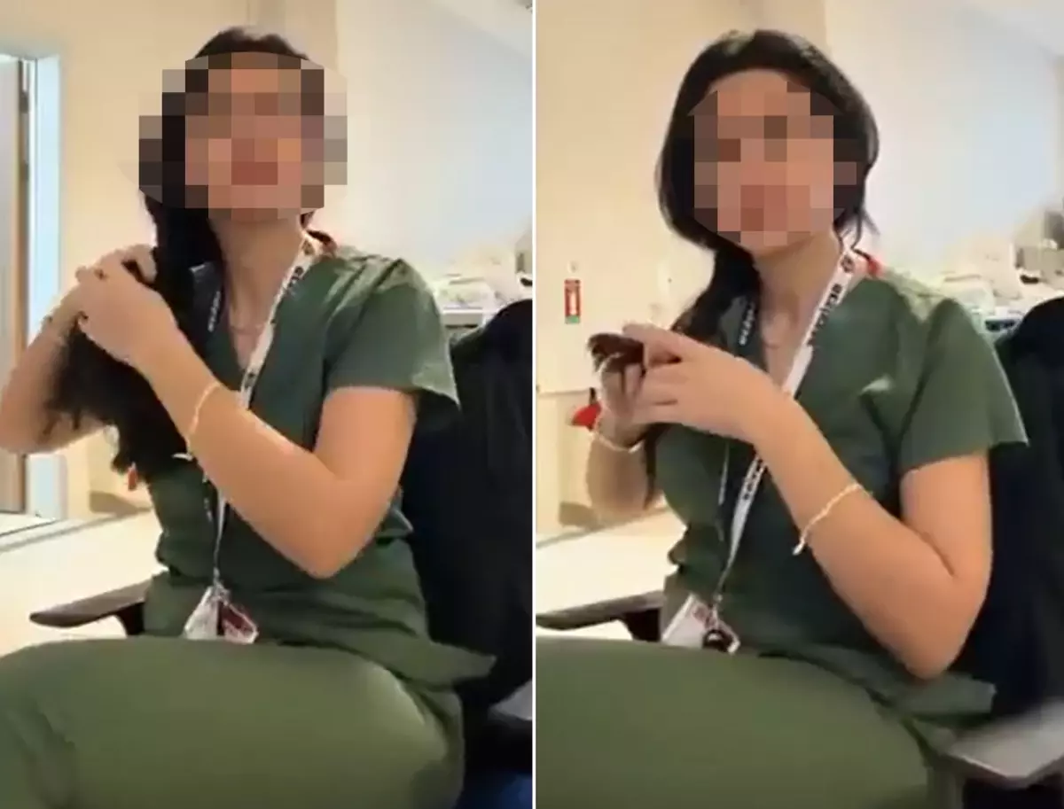 "Saç örme" akımına destek veren hemşire gözaltına alındı