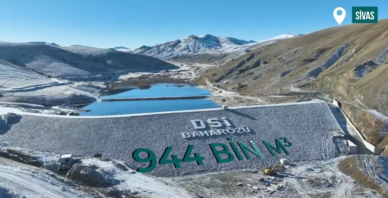 Sivas\'ta Ulaş Baharözü Barajı\'nda Su Tutuldu