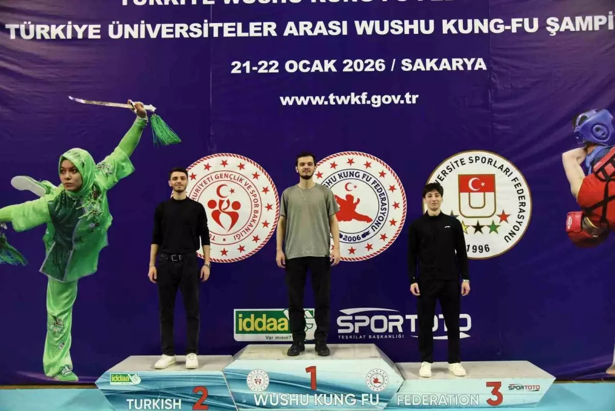 BARÜ Wushu Şampiyonası\'nda 3 Madalya Kazandı