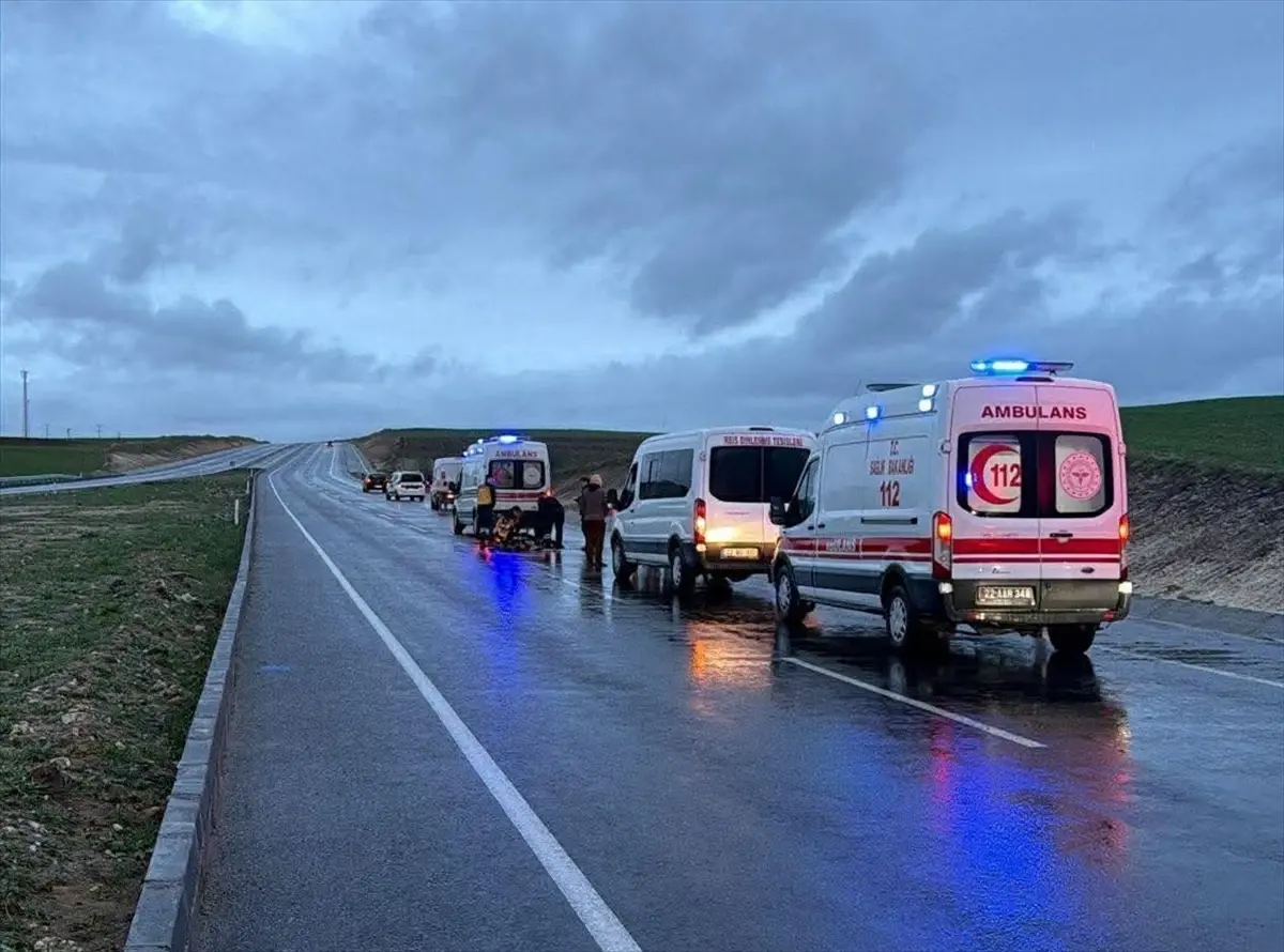 Edirne\'de Yaya Trafik Kazasında Hayatını Kaybetti