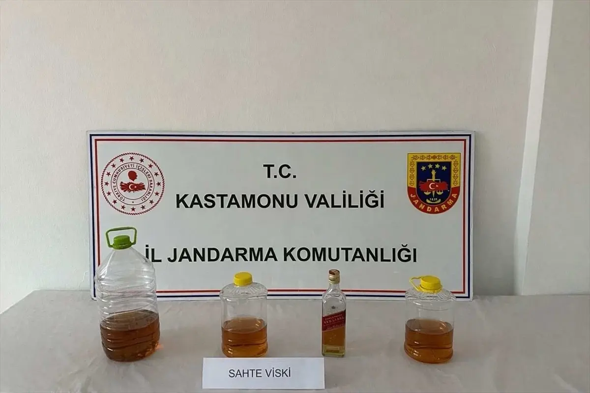 Kastamonu\'da Sahte İçki ve Kaçakçılık Operasyonu