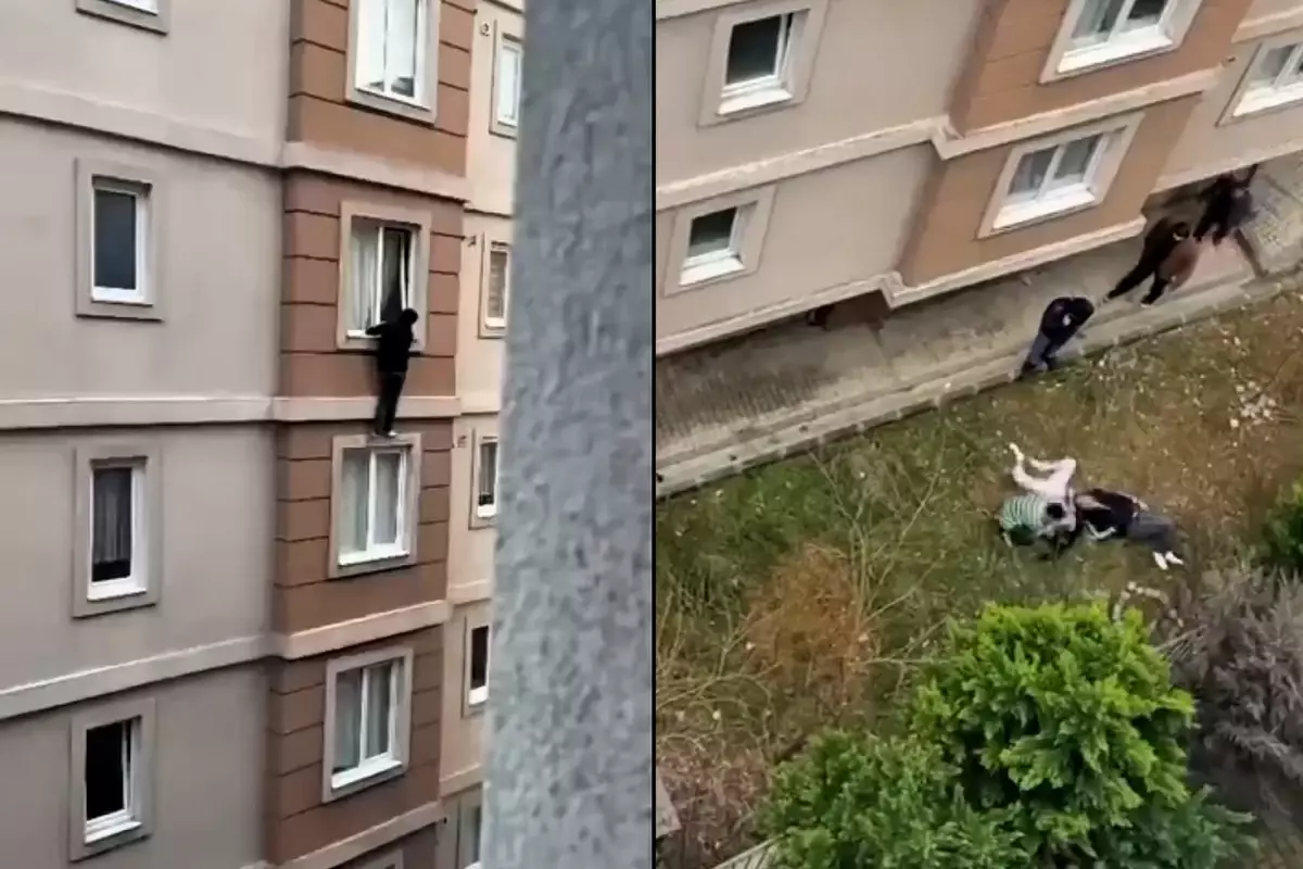 İstanbul\'da korkunç olay! Ailelerinin evde bastığı gençler 4. kattan atladı