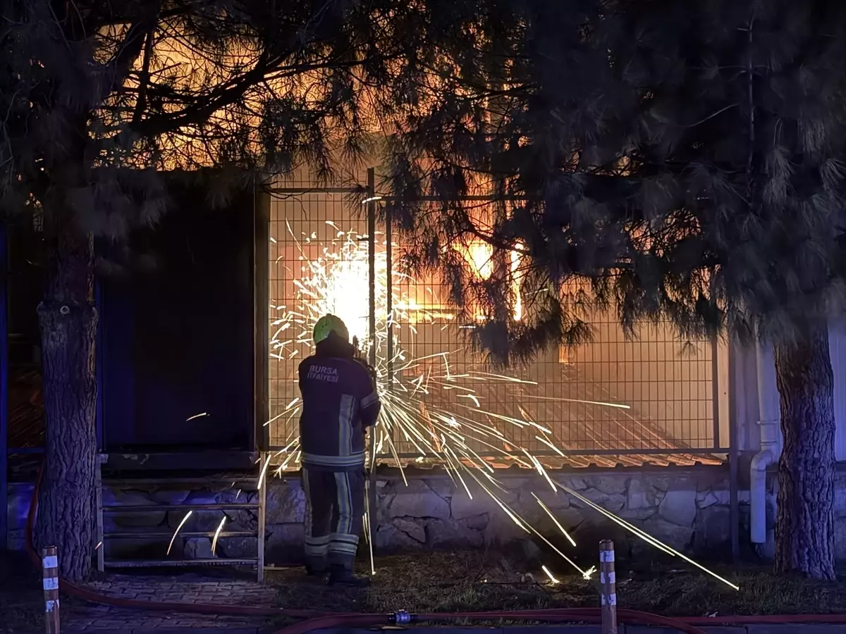 Bursa\'da Fabrikada Yangın