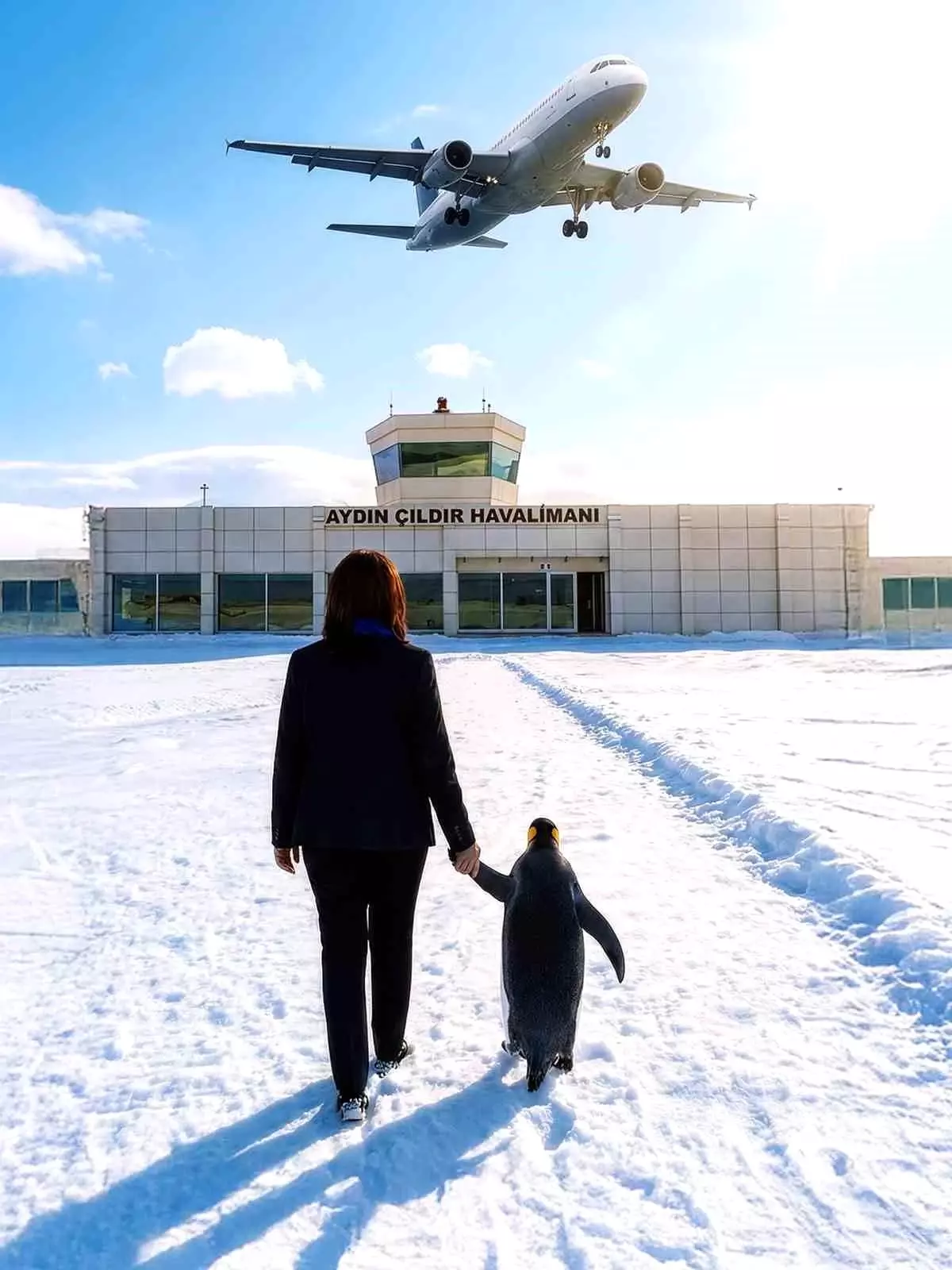 Çerçioğlu\'ndan Mizahi Havalimanı Paylaşımı