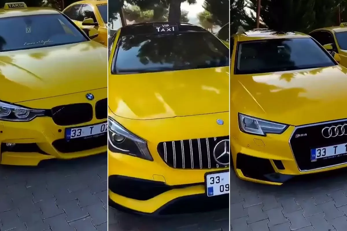 Mersin\'de lüks galeri gibi taksi durağı