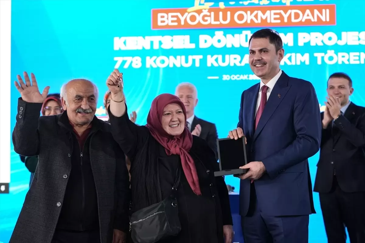 Bakan Kurum, Beyoğlu Okmeydanı Kentsel Dönüşüm Projesi 778 Konut Kura Çekim Töreni\'nde konuştu Açıklaması