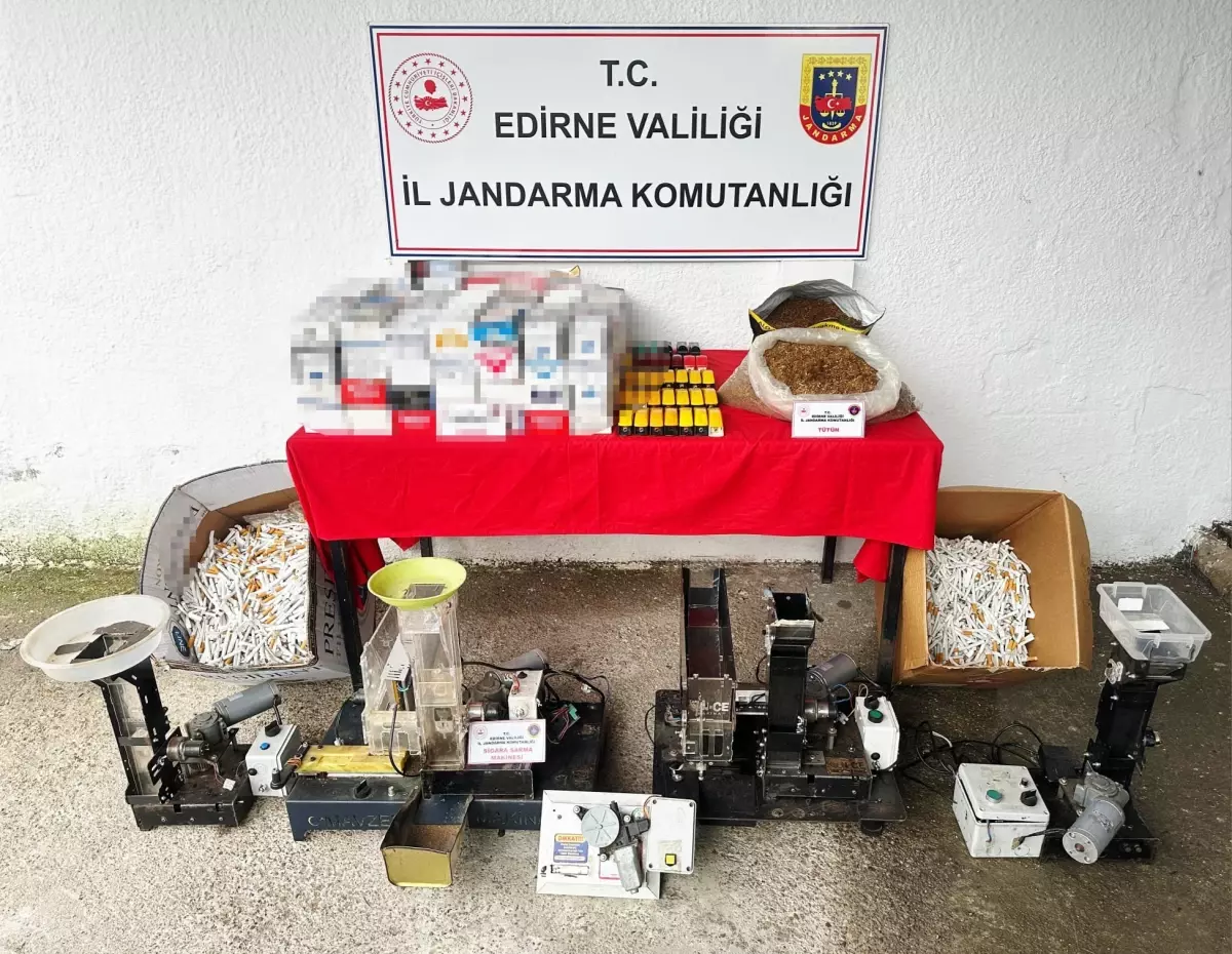 Edirne\'de Kaçak Sigara Operasyonu