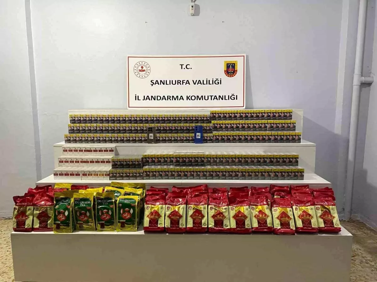 Şanlıurfa\'da Kaçak Tütün ve Alkol Operasyonu