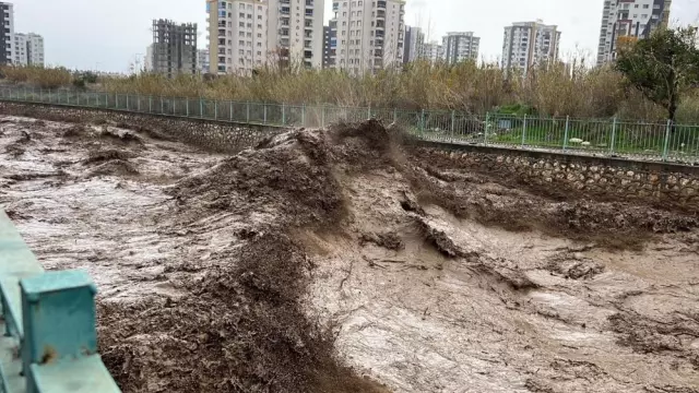 Sele teslim olan Mersin'den korkutan görüntüler Sele teslim olan Mersin'den korkutan görüntüler