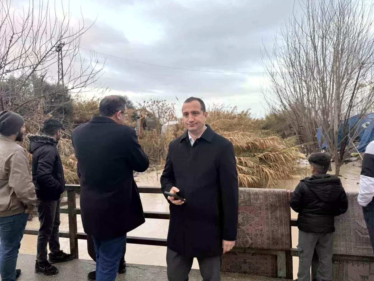 Tarsus\'ta yağmurdan zarar gören bölgede inceleme