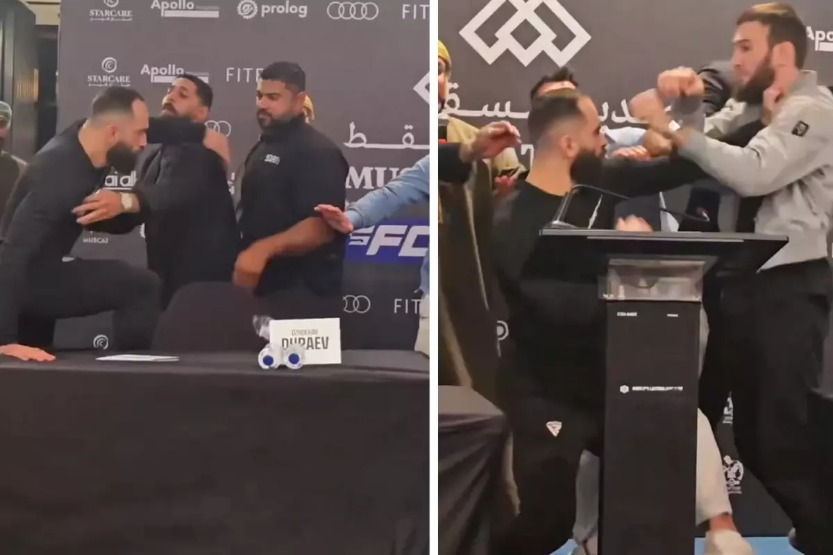 Videoyu izlemeniz lazım! Khamzat Chimaev\'i karşısında gören dövüşçü süt dökmüş kedi gibi oldu