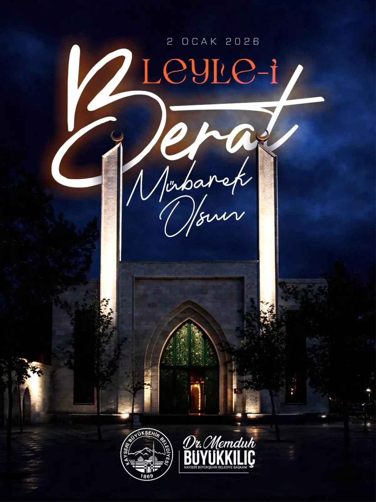 Başkan Büyükkılıç: "Af ve rahmet kapıları açılan bu mübarek günün kıymetini bilmemiz"