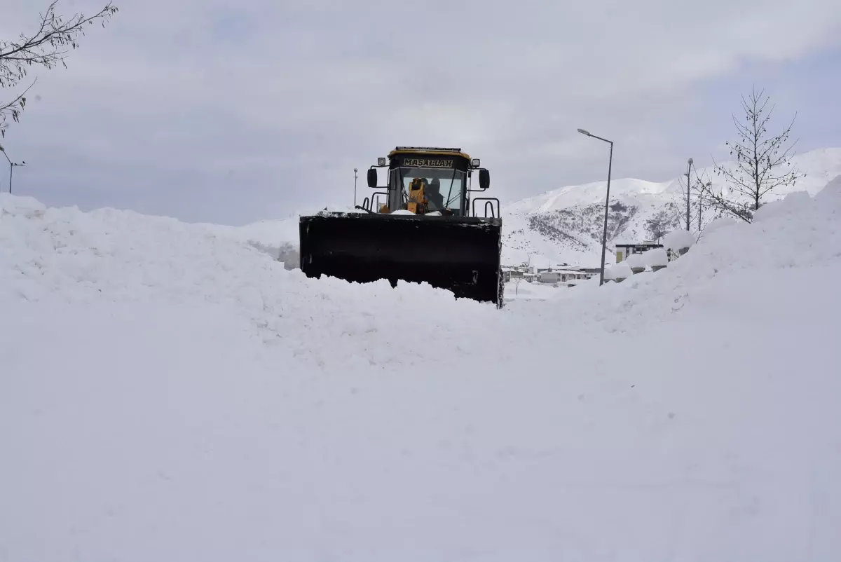 Bitlis\'te Kar Yağışı, 100 Köy Yolu Kapandı