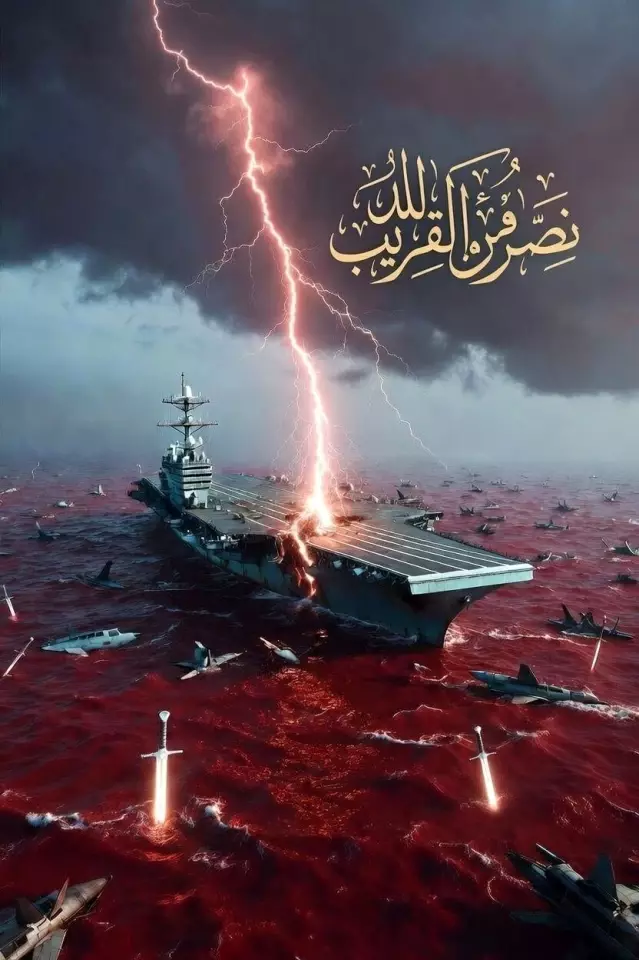 İran'dan USS Abraham Lincoln'a Hedef Görseli