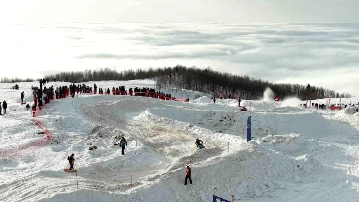 Rize\'de Kar Motosikleti Şampiyonası Sona Erdi