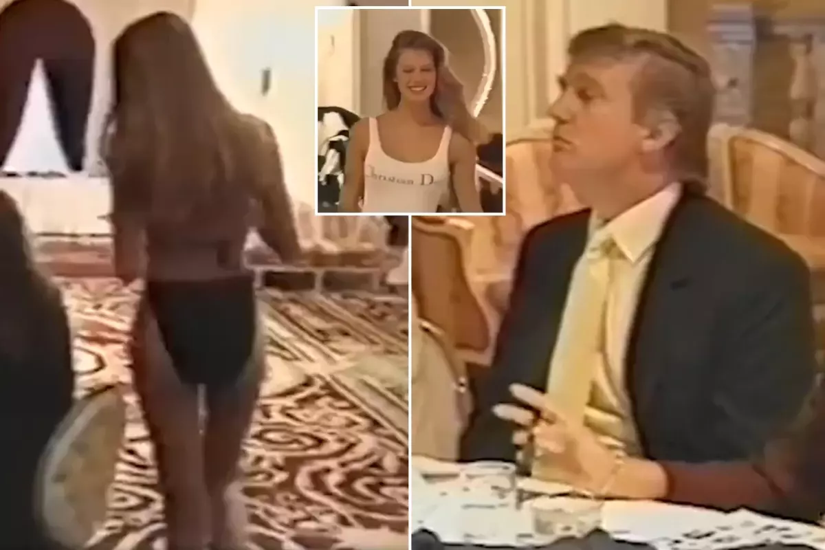 Trump\'ı zora sokacak görüntüler! Modellik yarışmasında jüri olarak yer almış