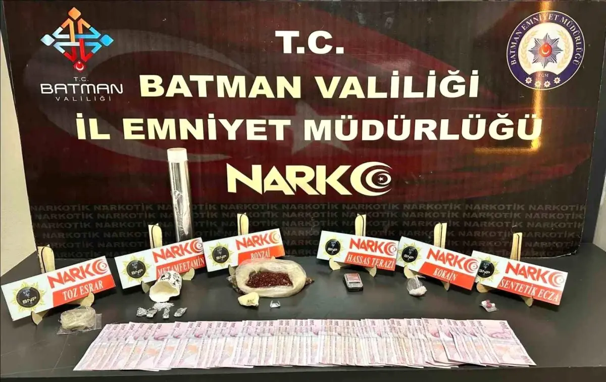 Batman\'da Uyuşturucu Operasyonu: 5 Tutuklama