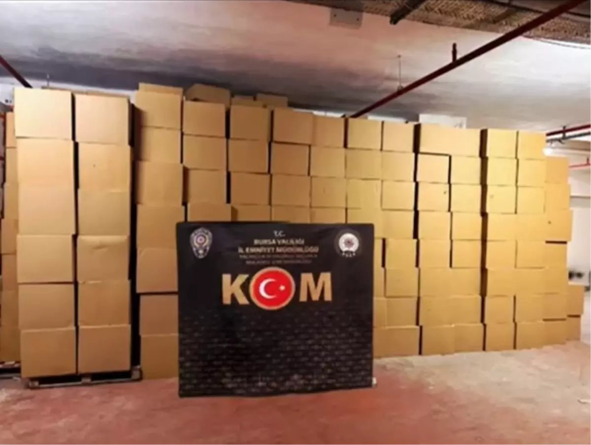 Bursa\'da Tütün Kaçakçılığı Operasyonu