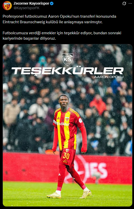 Galatasaray maçında kendi kalesine gol atan futbolcuyu 2. Lig'e gönderdiler Galatasaray maçında kendi kalesine gol atan futbolcuyu 2. Lig'e gönderdiler