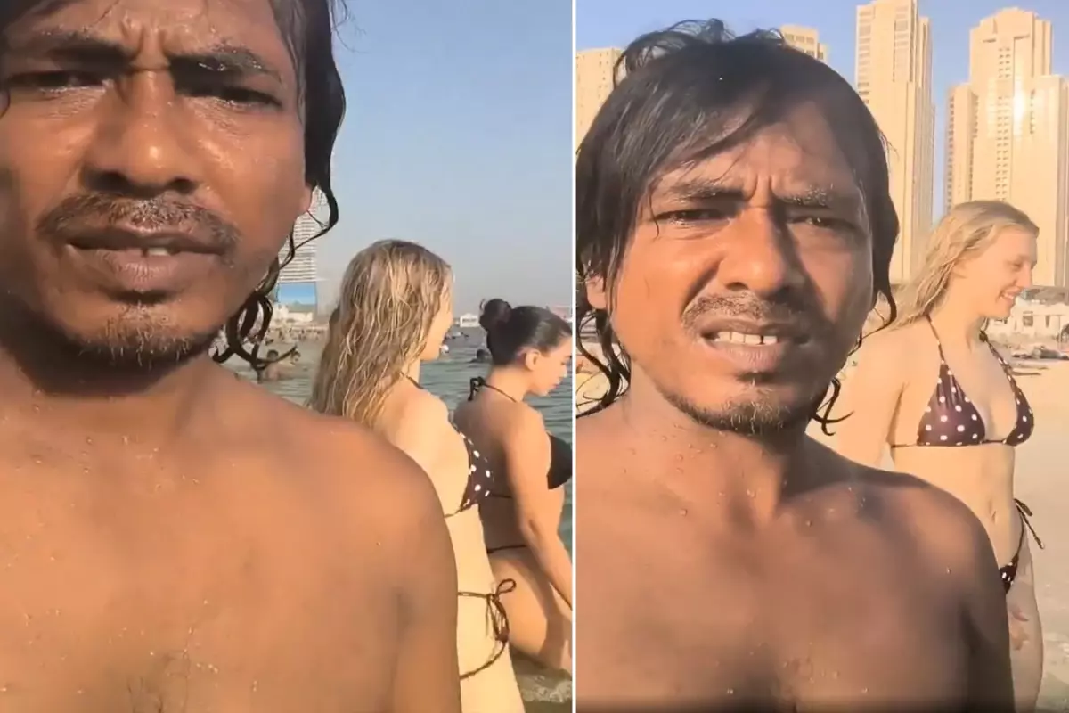 Sapığa bak sen! Denize giren 2 genç kızı gizlice kayda aldı