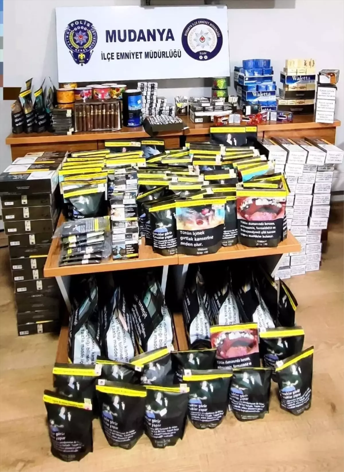 Mudanya\'da Kaçak Tütün Operasyonu