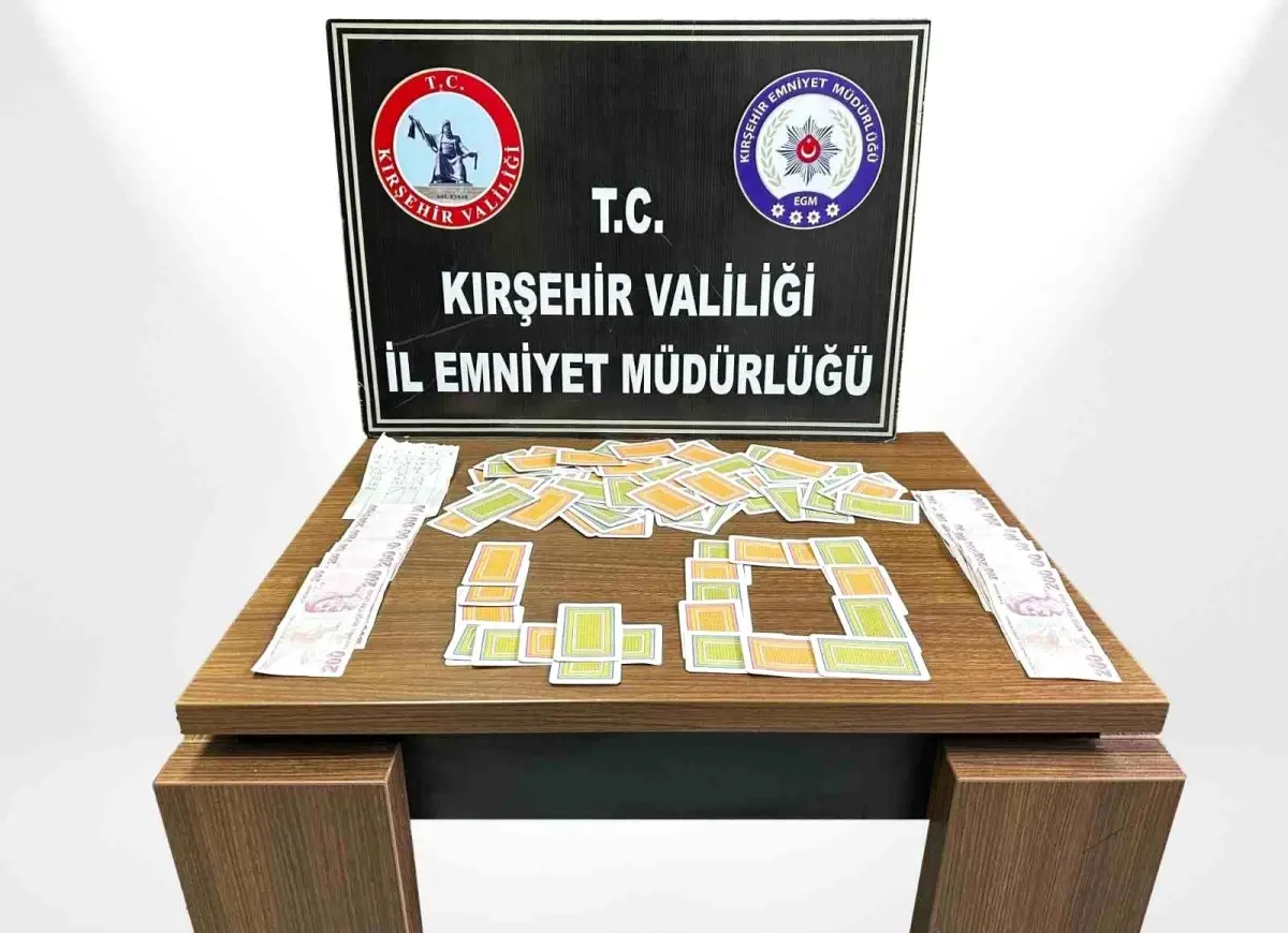 Kırşehir\'de Kumar Operasyonu: 5 Kişiye Ceza