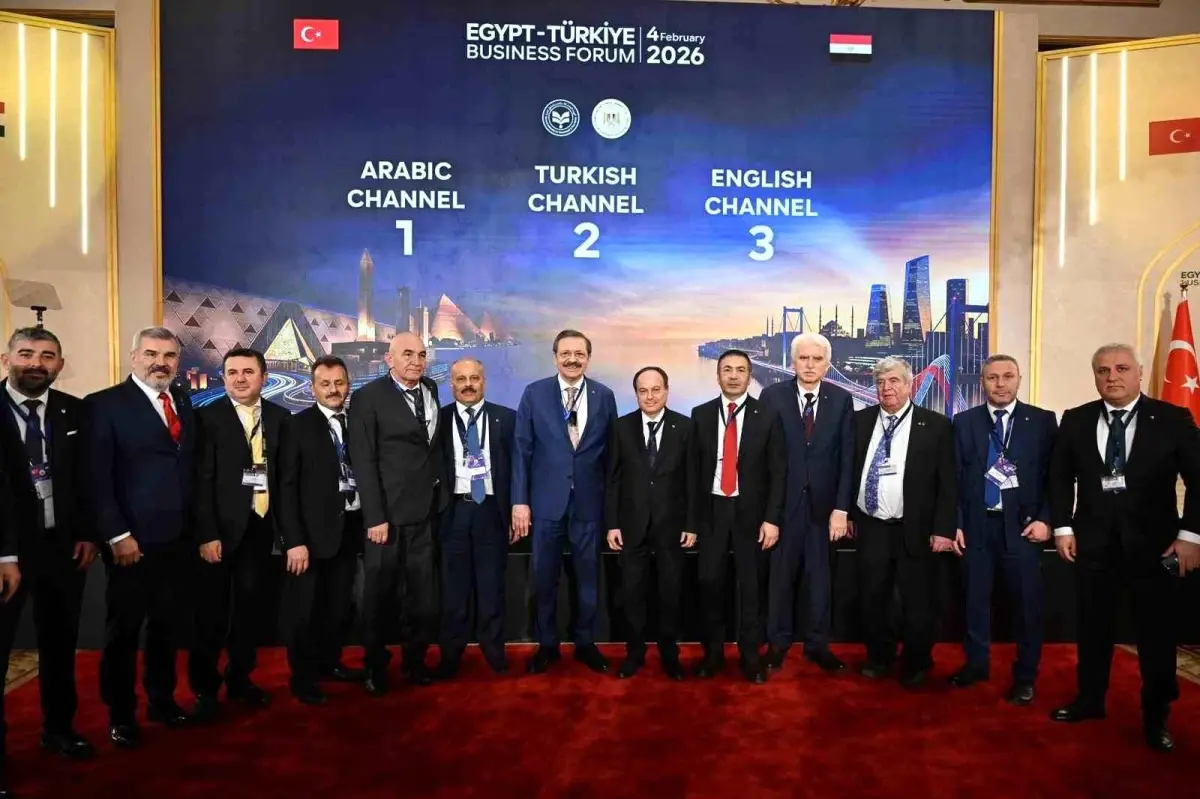 Çerkezköy TSO Başkanı Çetin, Türkiye-Mısır İş Forumu Toplantısı\'na katıldı