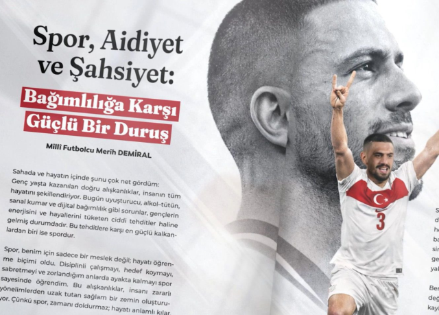 Merih Demiral Ülkü Ocakları Dergisi için yazı kaleme aldı