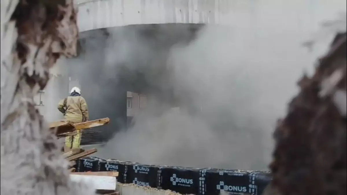 Silivri\'de Kültür Merkezinde Yangın