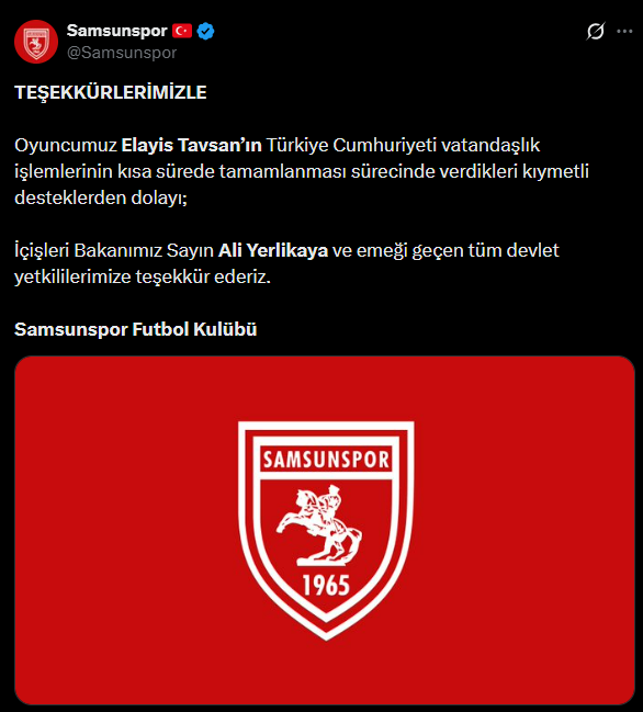 Süper Lig'in yeni transferine Türk vatandaşlığı verildi