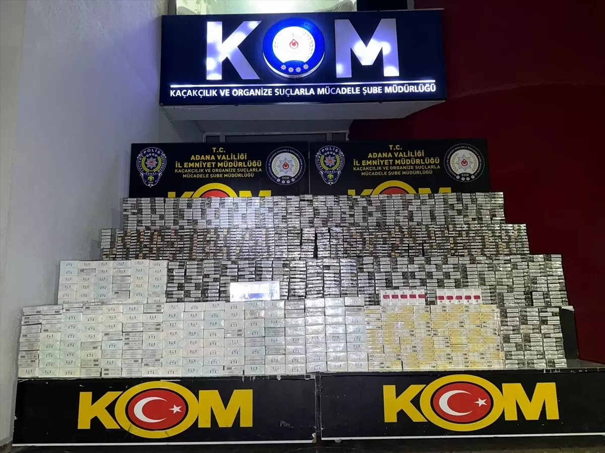 Adana\'da 14 Bin Kaçak Sigara Ele Geçirildi