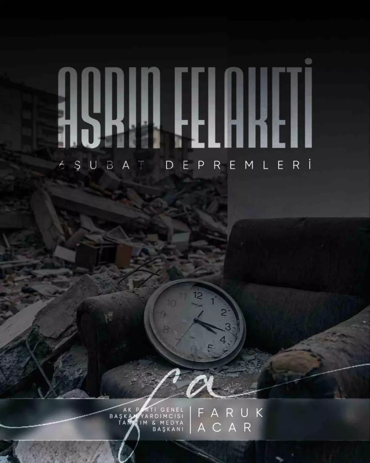 Acar\'dan Deprem Yıl Dönümünde Mesaj