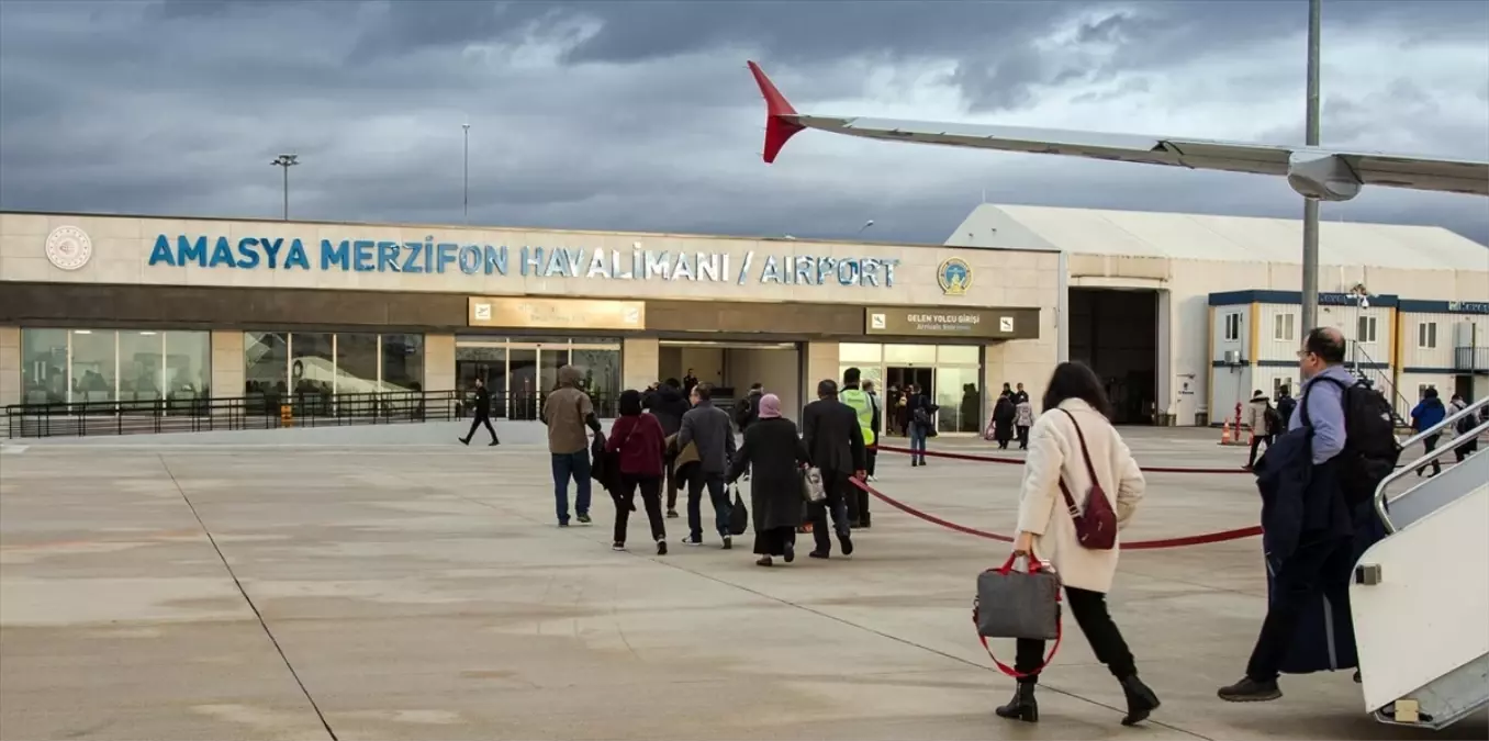 Amasya Merzifon Havalimanı\'nda 14 bin 549 Yolcu