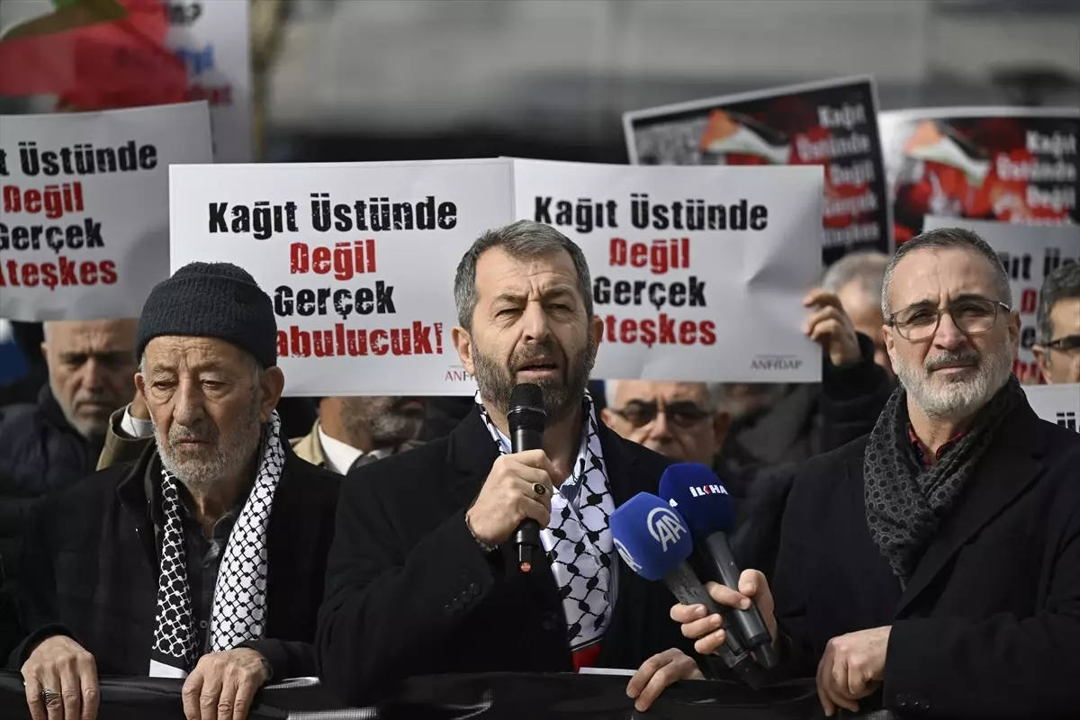 Gazze\'deki Ateşkes İhlalleri Protesto Edildi