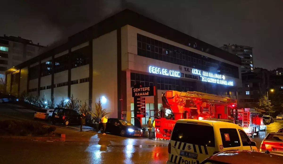 Yüzme Havuzunda Yangın Söndürüldü