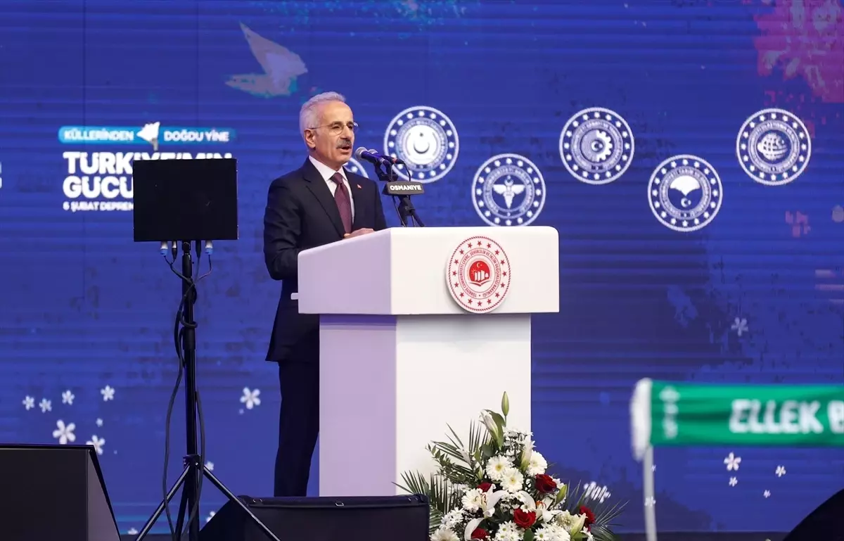 Bakan Uraloğlu, 6 Şubat Depremleri Anma Programı ve Toplu Açılış Töreni\'nde konuştu Açıklaması