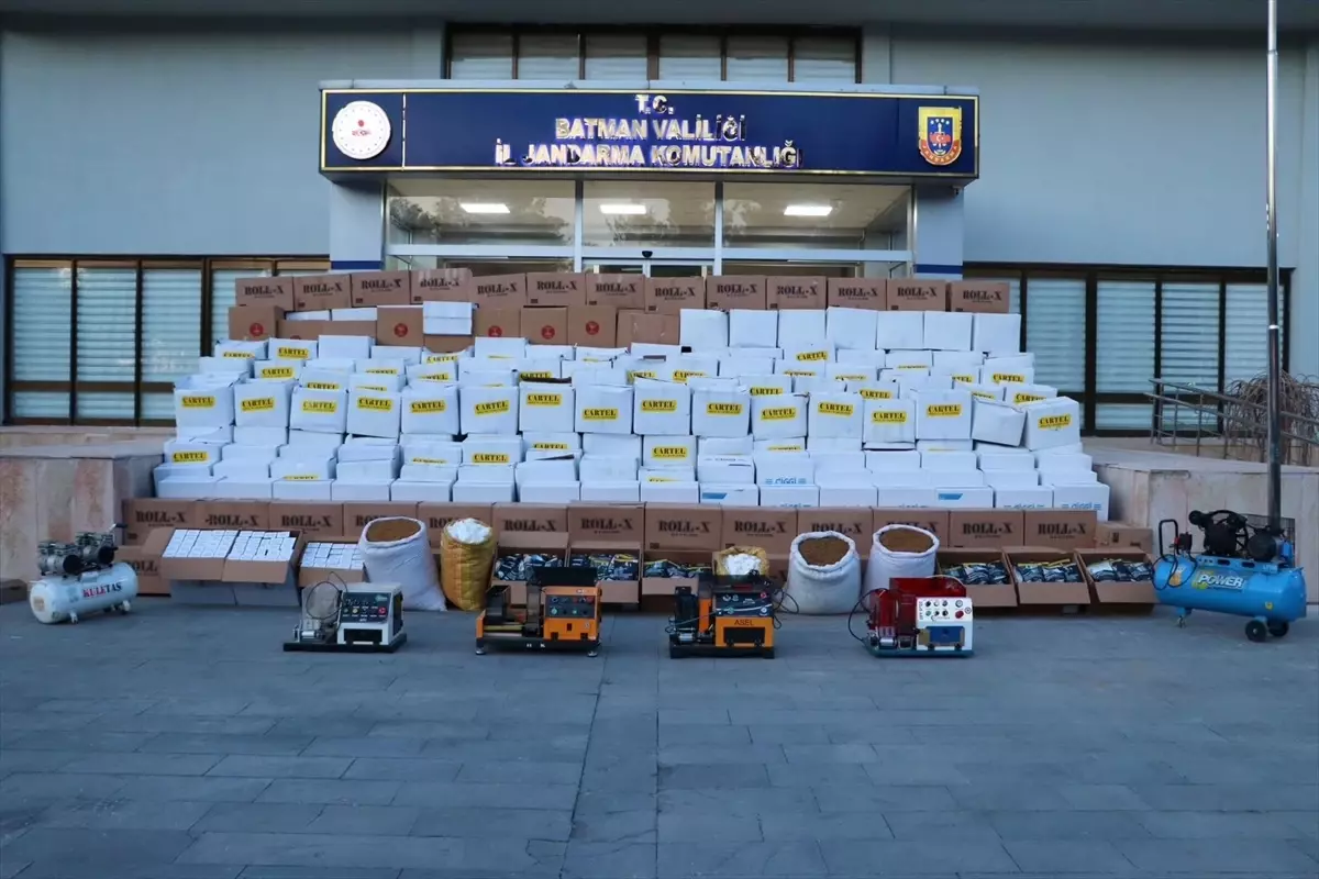 Batman\'da Kaçak Sigara Operasyonu