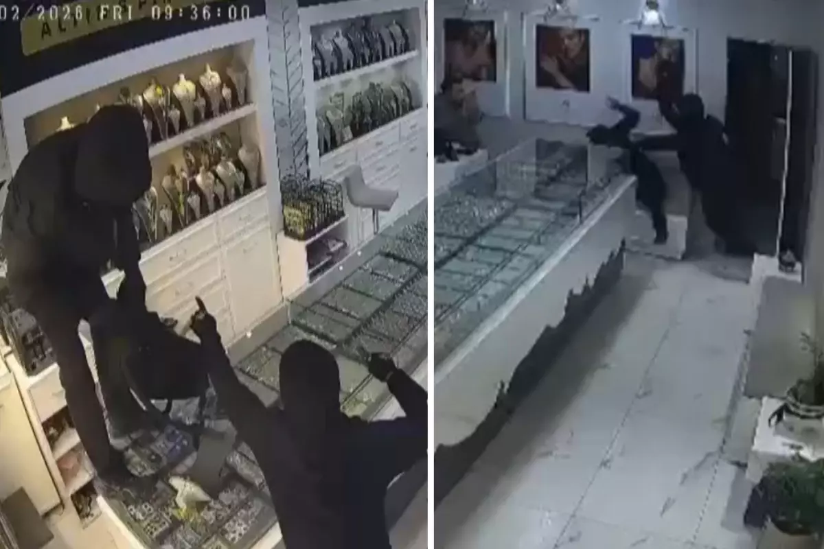 Kar maskesiyle dükkanı bastılar, çalışanı dövüp 1 kilo altınla kaçtılar