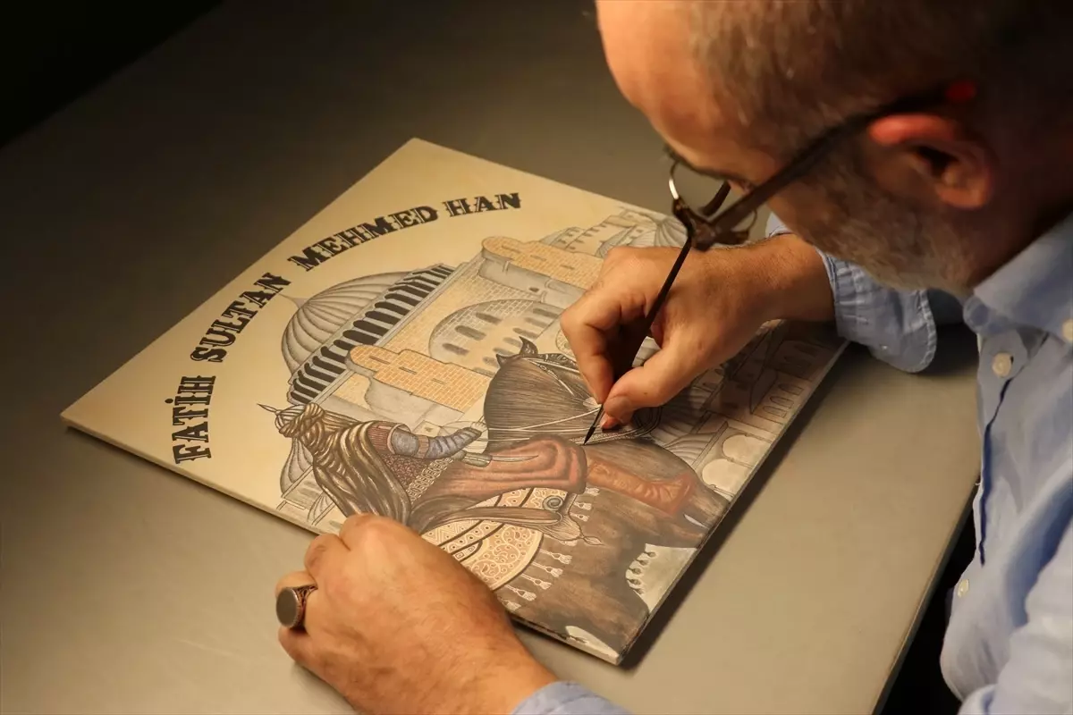 Fahri Çetinkaya\'dan 27 Metrelik Çini Eser