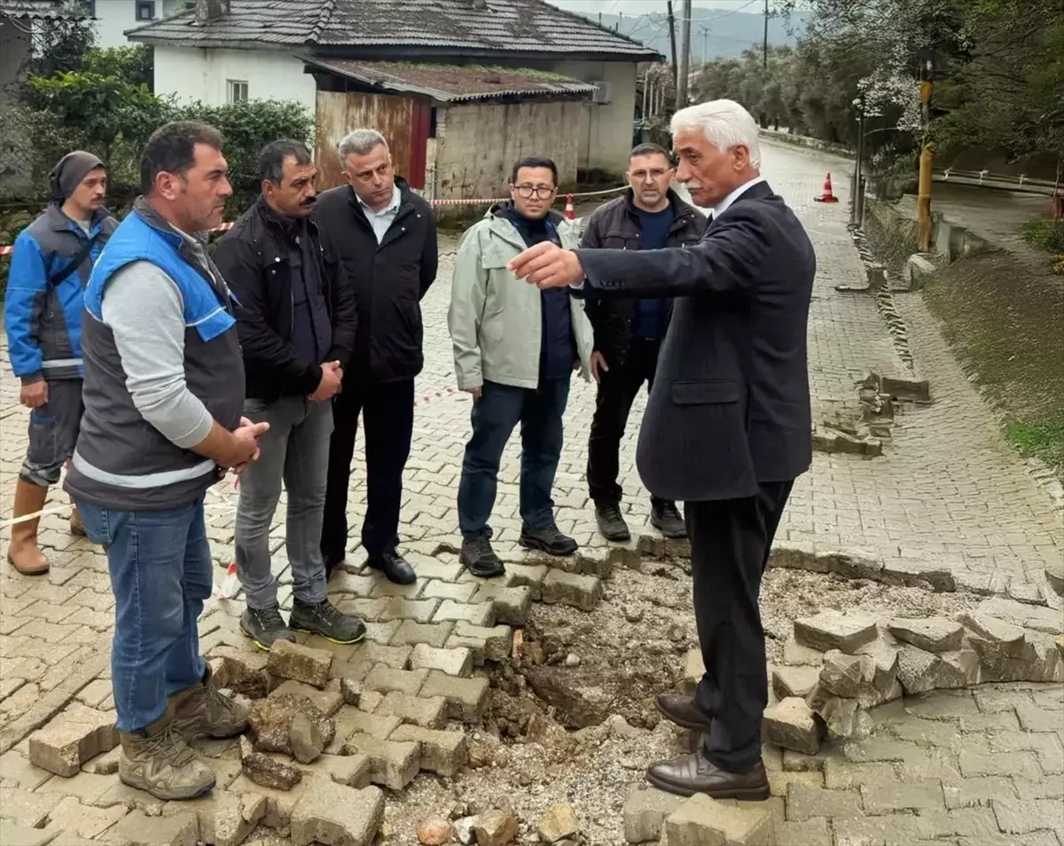 Başkan Caner, Yağış Bölgelerinde İnceleme Yaptı