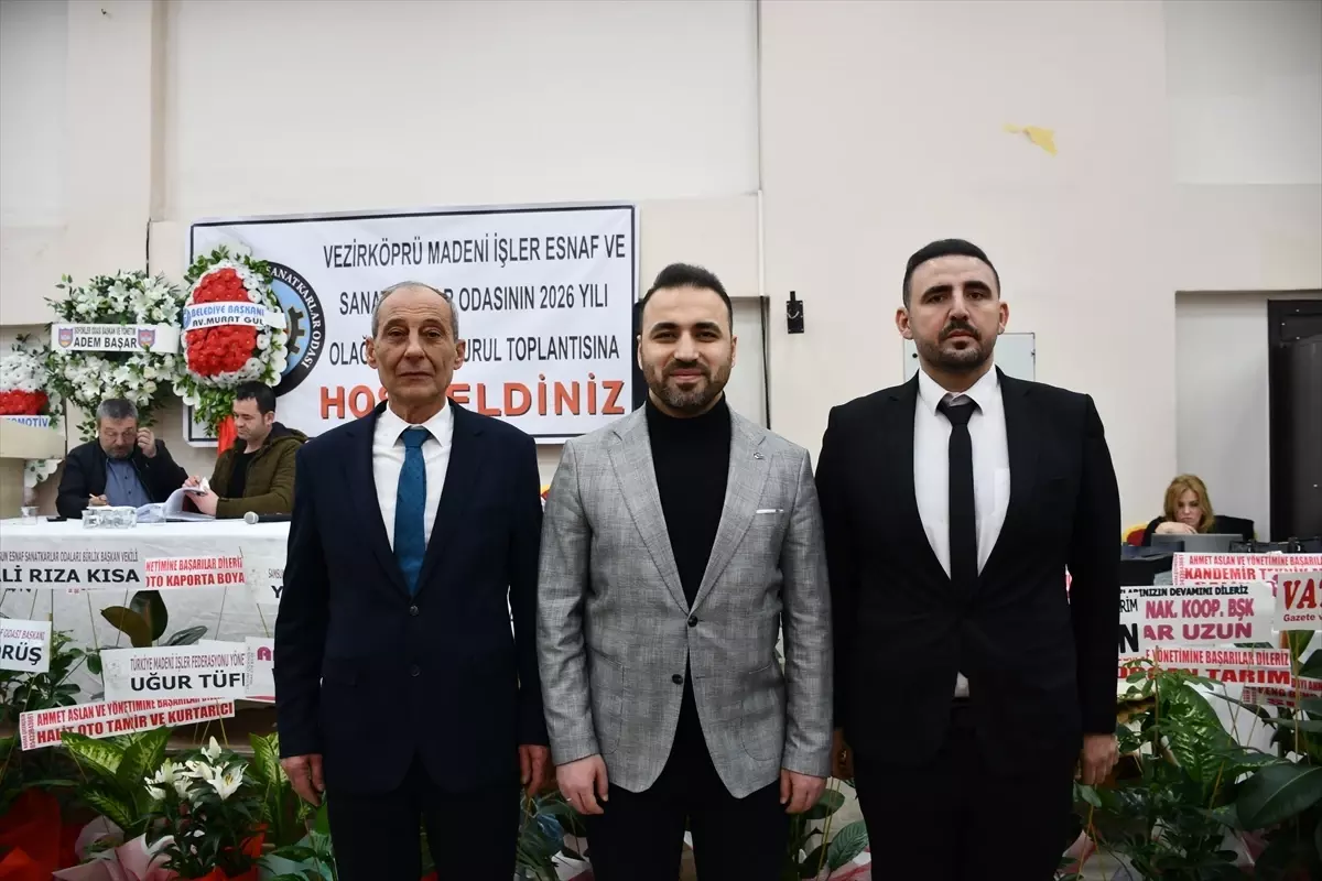 Vezirköprü Esnaf Odası\'nda Genel Kurul Yapıldı