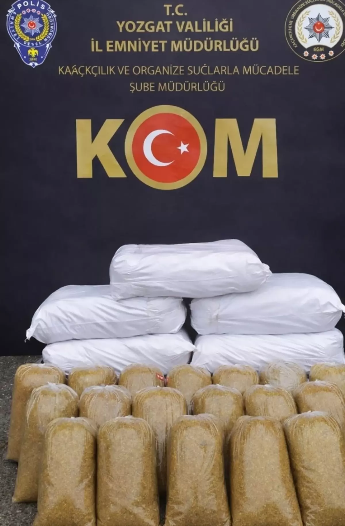 Yozgat\'ta 330 kg Kaçak Tütün Ele Geçirildi