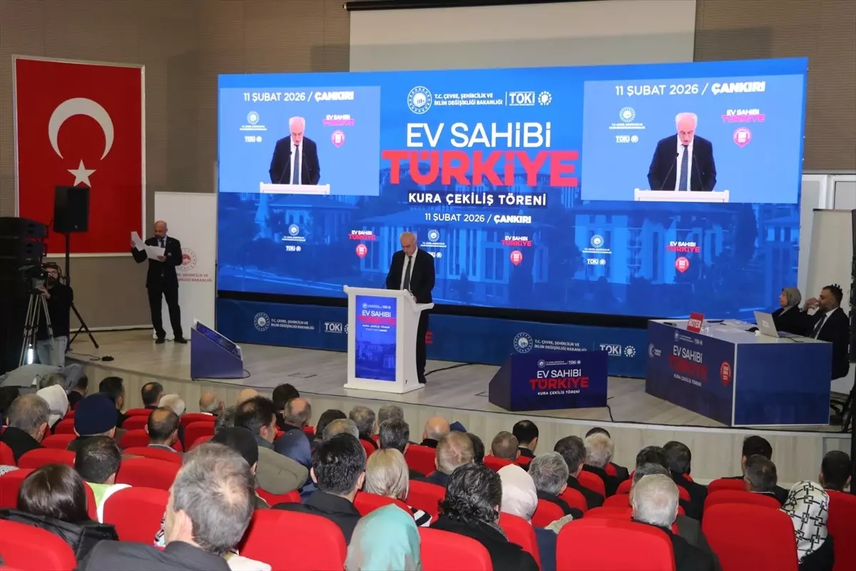 "Yüzyılın Konut Projesi" kapsamında Çankırı\'da yapılacak konutların kurası çekildi