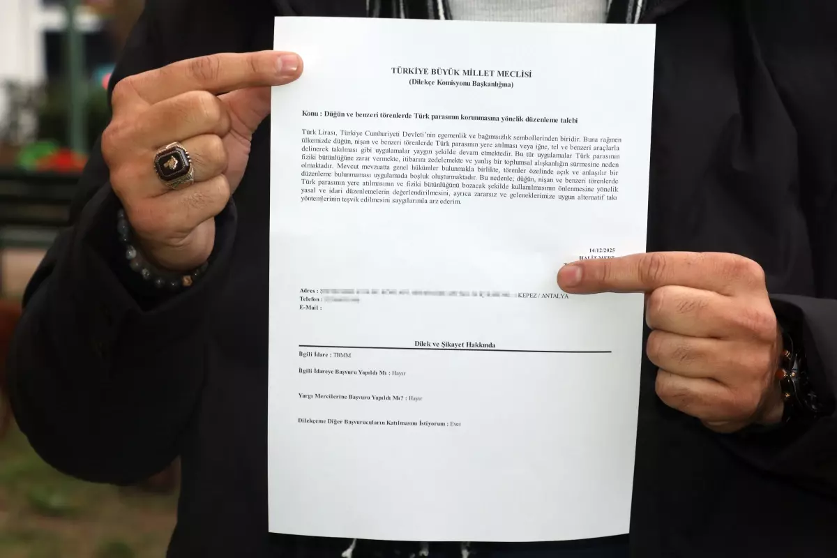 Düğünlerde Türk Lirası Koruma Talepleri