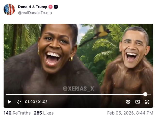 Trump'ın paylaştığı Obama ailesi videosu tepkilerin ardından kaldırıldı